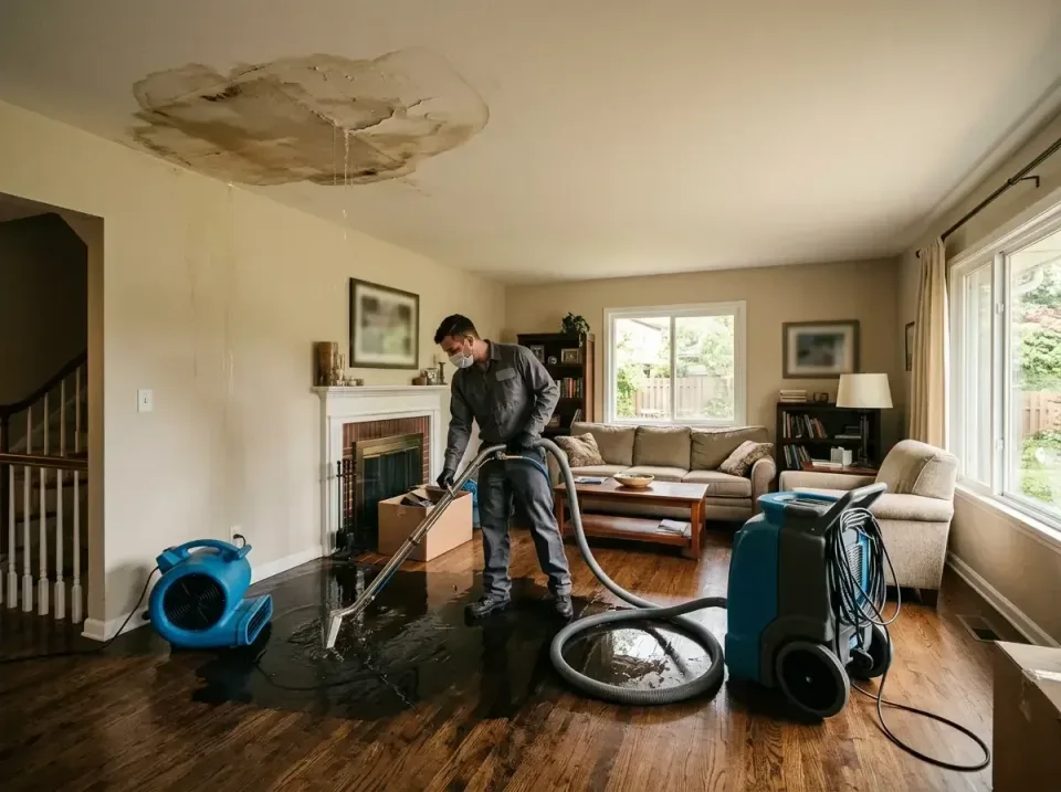attic-pipe-burst-ceiling-drip-008 — frequently asked questions, Water Damage Restoration & Carpet Care in Hastings, MN